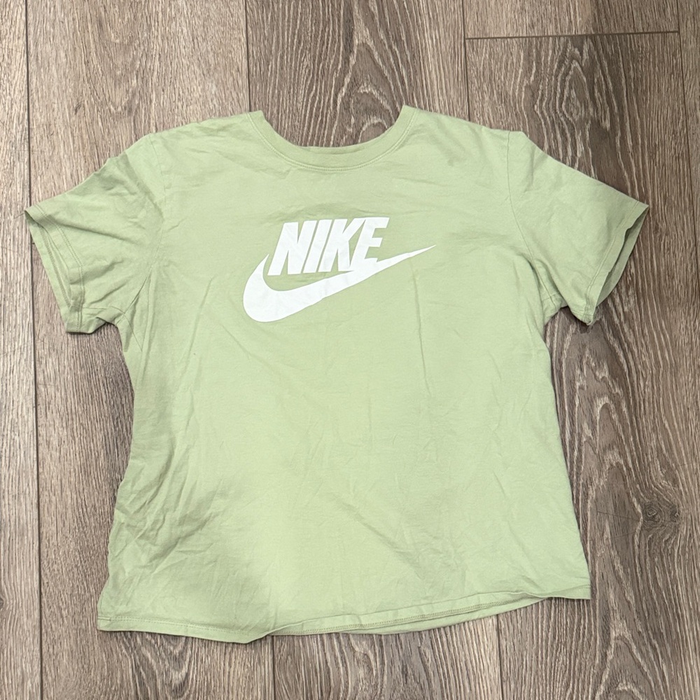 Nike Women’s Light Green Tee with White Logo